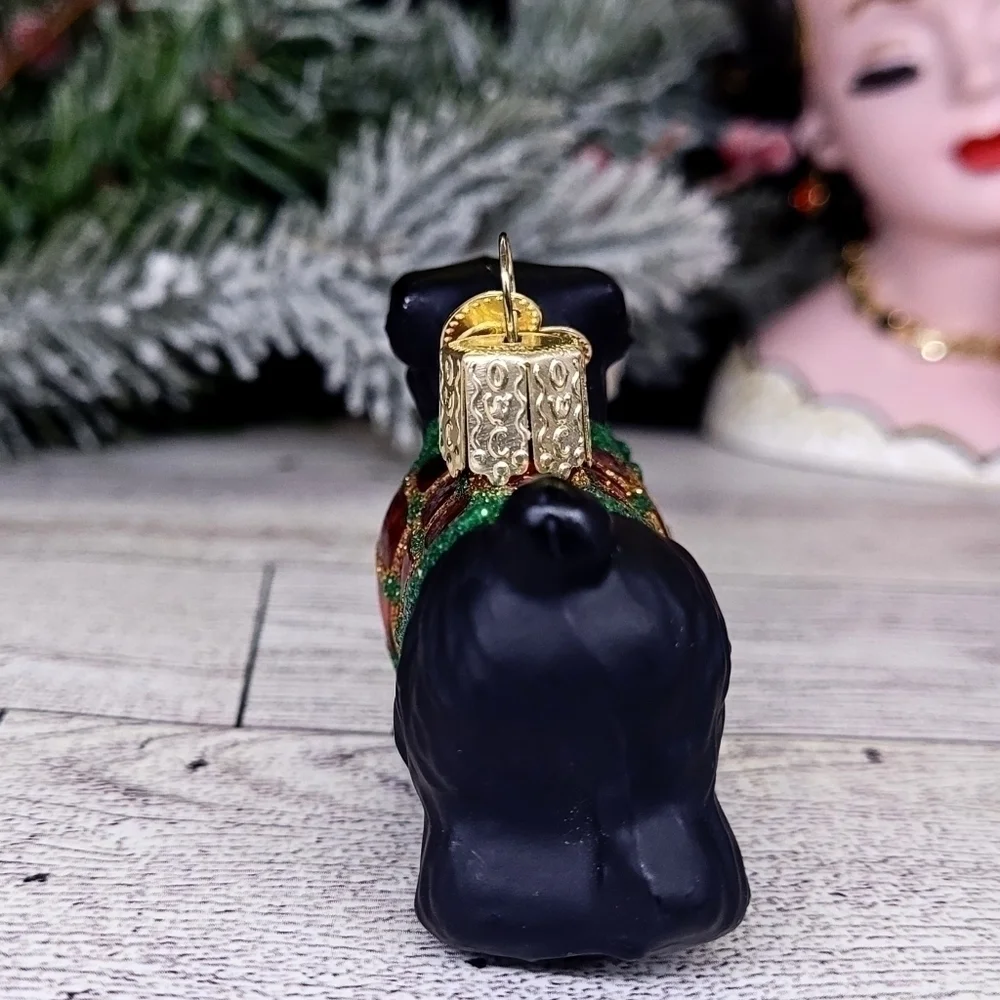 🎈4/$25 Old world christmas glass scottie dog christmas ornament